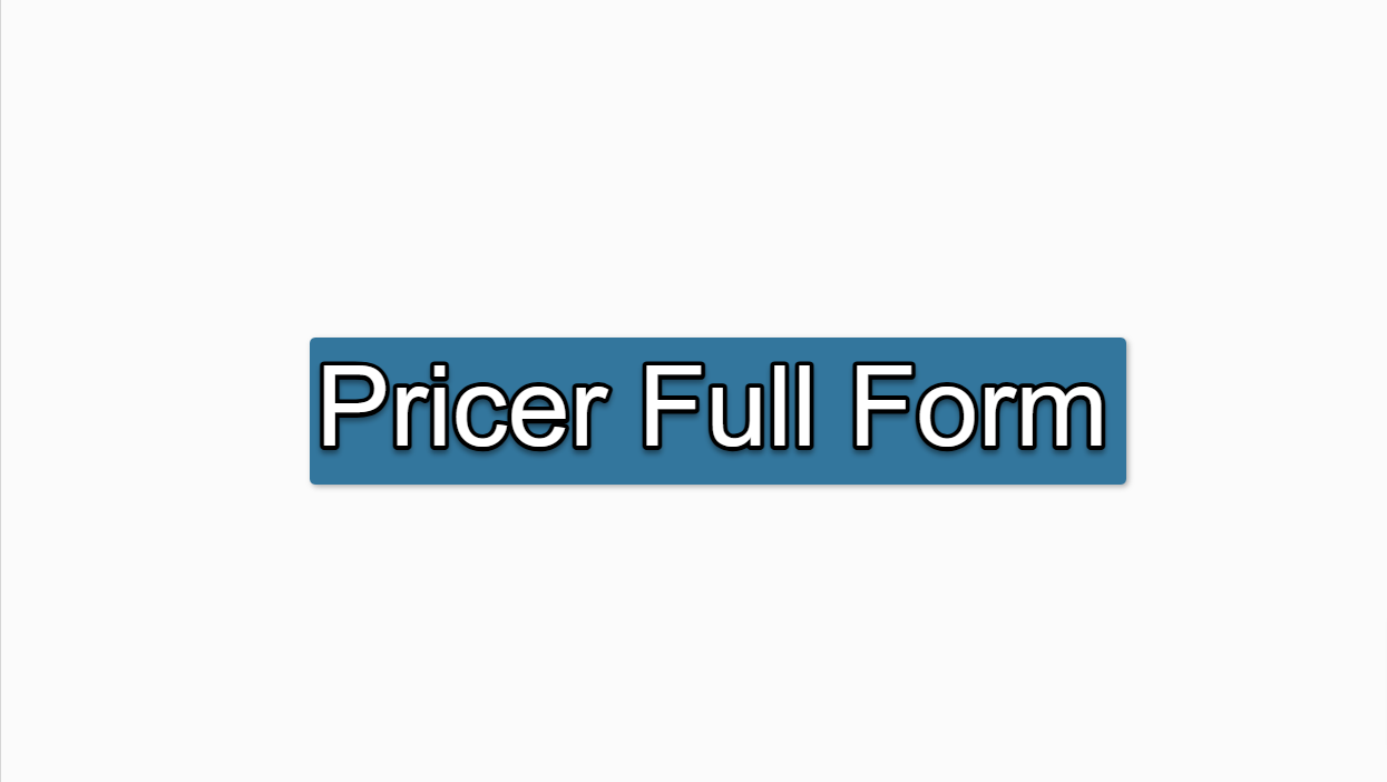 Pricer Full Form